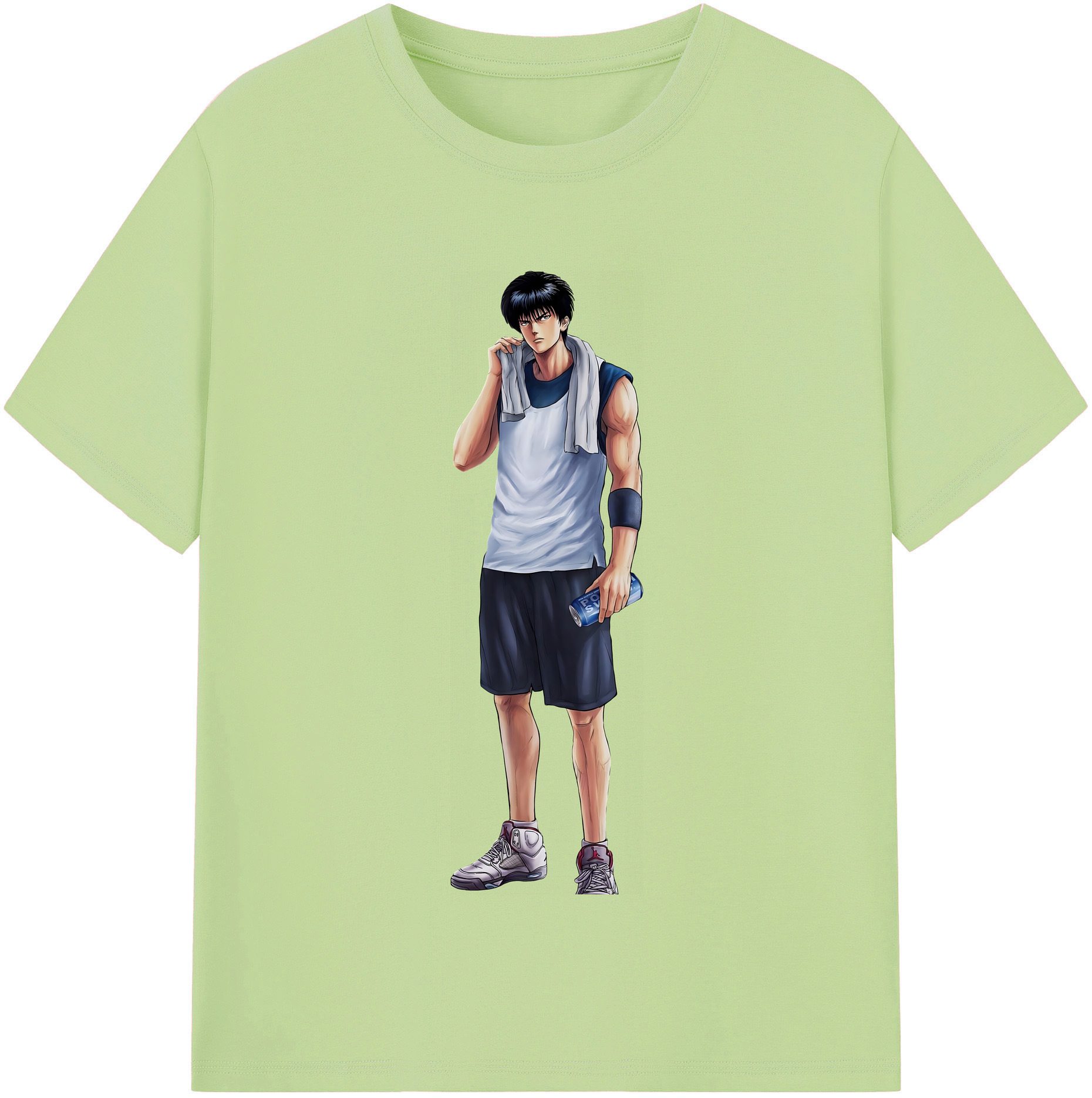 SLAM DUNK／スラムダンク 綿100％半袖Tシャツ（フロントプリント）
